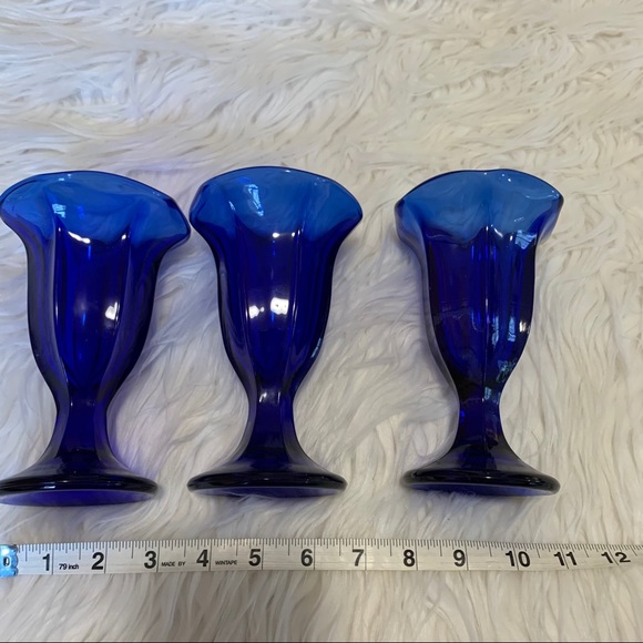 Blue Milkshake Glasses (Set of 3) - Picture 2 of 3